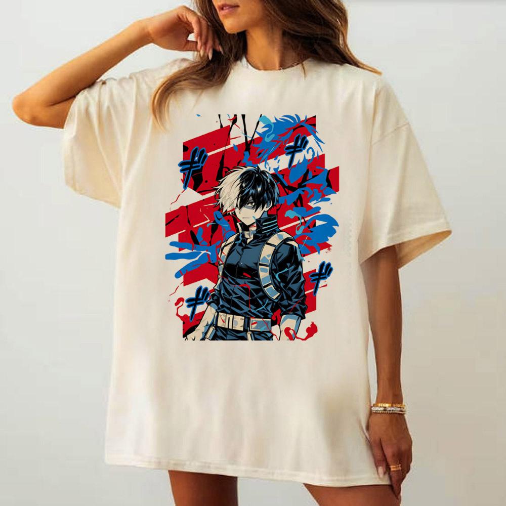My Hero Academia tshirt teen University Gothic graphic Pastel Comfortable Breathable tshirt harajuku korean clothes 80s