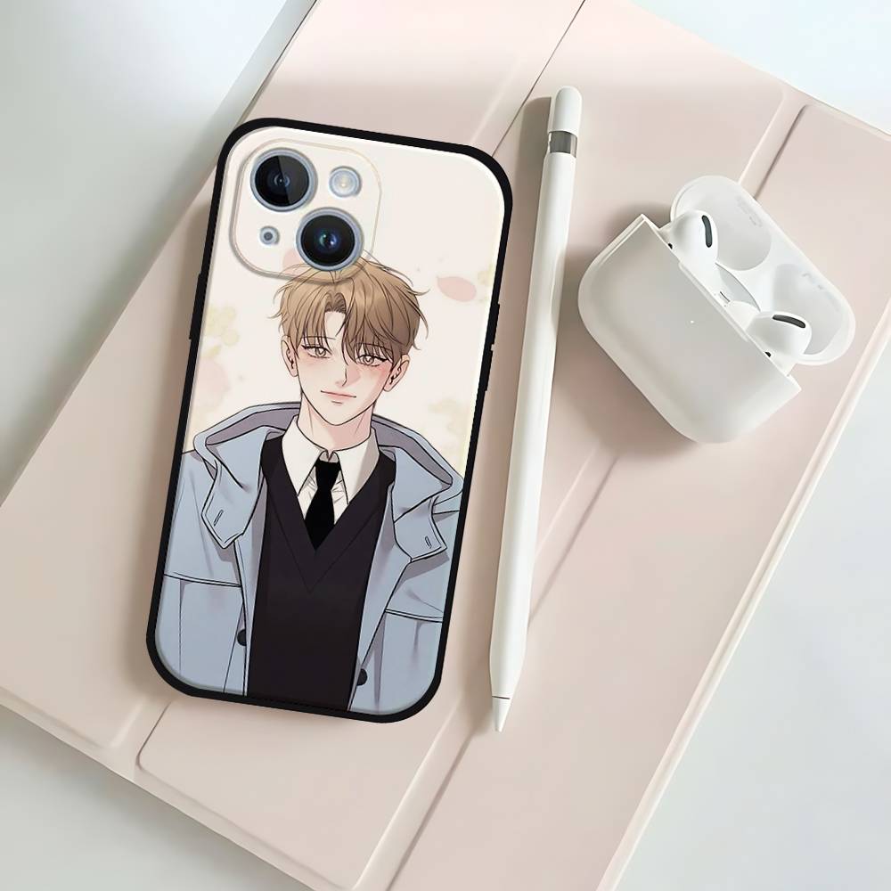 Korean Comics Summer Black Phone Case That Fits For IPhone 17,16,15,11,13,14 Pro Max,Plus,X,Xr,Xs Max,13Mini