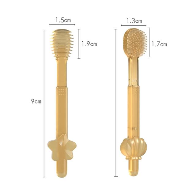 Детская мягкая силиконовая тренировочная зубная щетка для маленьких детей, зубная щетка для ухода за полостью рта, инструмент для детской зубной щетки, детское покрытие для языка
