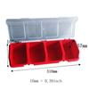 1Pcs Blue Red Screw Organizer Box with Lid Tool Part Container Bin New Parts Storage Box
