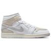 Air Jordan 1 Mid SE Craft Inside Out - Мужские кроссовки White Sail Light-Orewood-Brown Tech-Grey DM9652-120