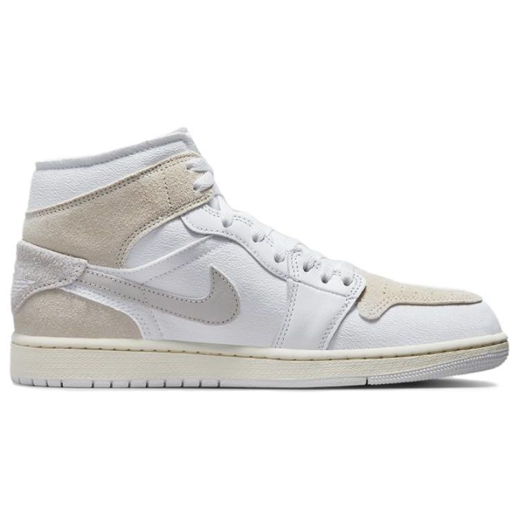 Air Jordan 1 Mid SE Craft Inside Out - Мужские кроссовки White Sail Light-Orewood-Brown Tech-Grey DM9652-120