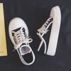 Two Wear White Shoes Canvas Shoes Women's Spring New Biscuit Shoes Thick Baseplate Shoes