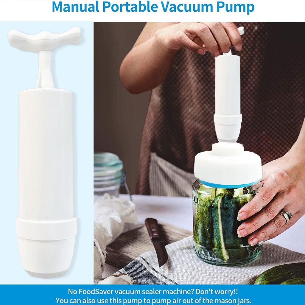 Jar Sealer And Accessory Hose Compatible Vacuum Sealer, Vacuum Sealer Kit For Wide-Mouth & Regular-Mouth Mason-type Jars