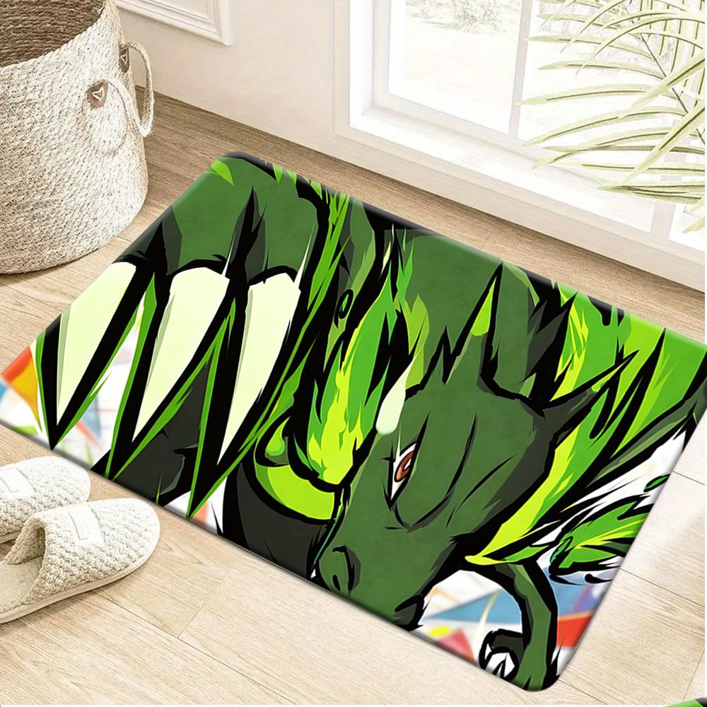 Pokemon Ash & Pikachu Galaxy Forest Print Doormat Non-Slip Absorbent Floor Mat for Indoor Entrance Home Decor