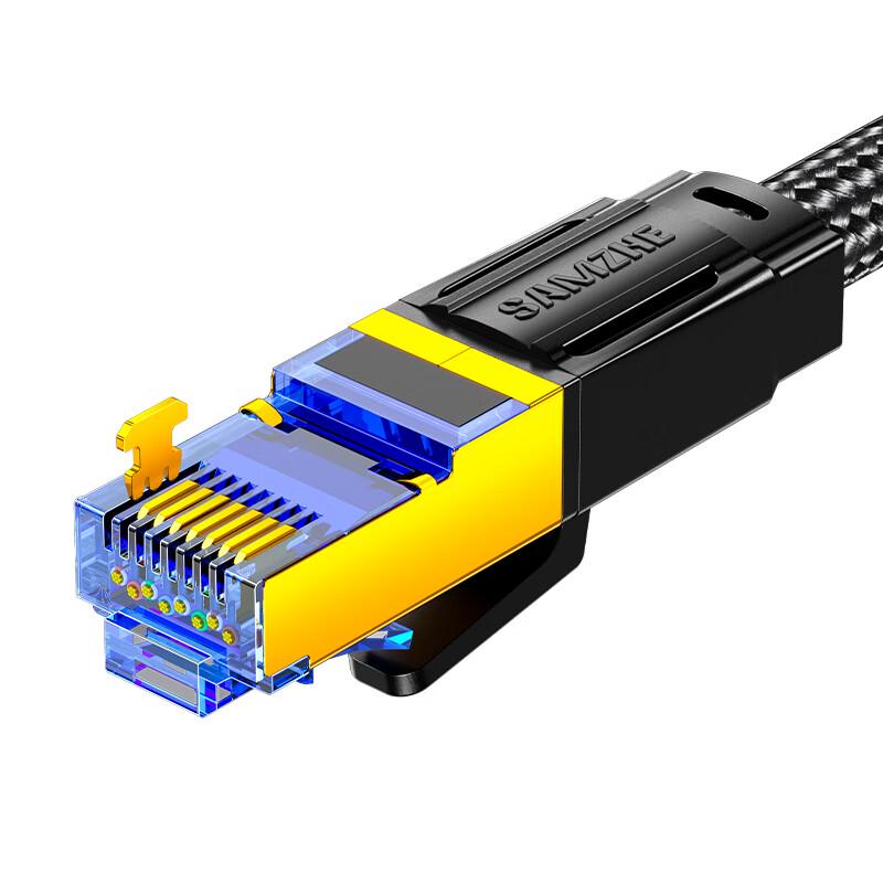 SAMZHE Игровой плетеный Ethernet-кабель Cat8 40G