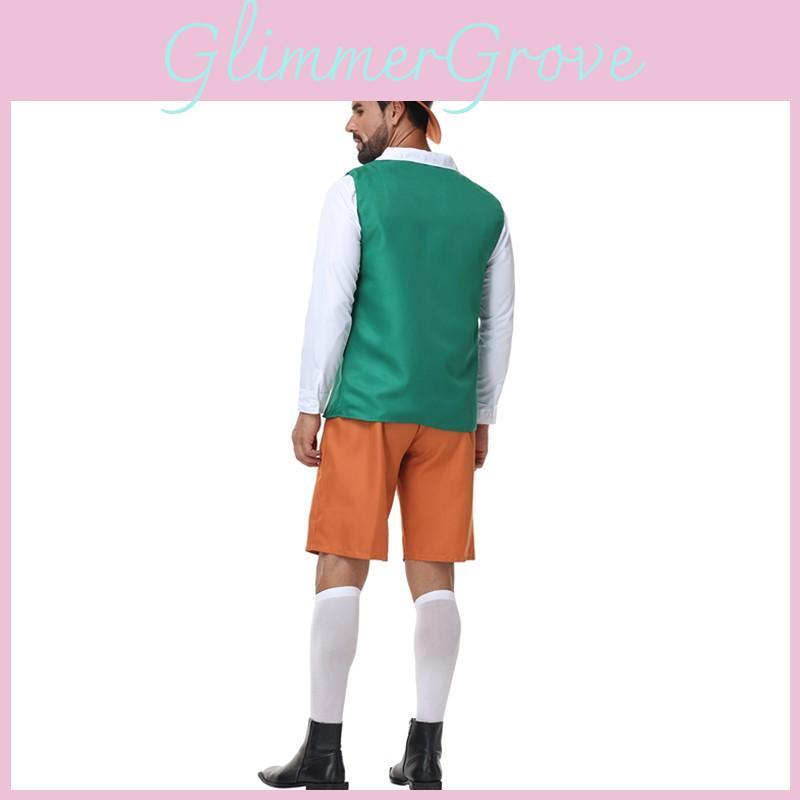 Bavarian Beer Festival Costume Set With Suspenders For Adult Men Party Performance