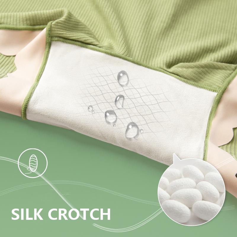 Flarixa Mid Waist Seamless Shorts Plus Size Women's Summer Panties Thin Modal Cotton Antibacterial Shorts Under Dress