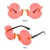 Colorful Children's Sunglasses UV400 Protection Party Decorative Glasses Rimless Shades  for Kids