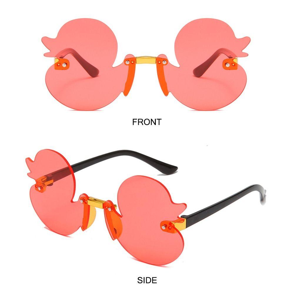 Colorful Children's Sunglasses UV400 Protection Party Decorative Glasses Rimless Shades  for Kids