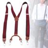 Men's Suspenders Swivel Hooks Y Back Belt Loops Pants Braces Casual for Work
