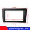 Панель для автомагнитолы 9/10 дюймов Переходник на 7 дюймов 2 DIN Панель для автомагнитолы Автозвук Комплект для приборной панели Монтажная рамка Отделка Ободок