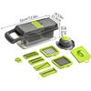 16Pcs Vegetable Cutter Multifunctional Slicer Fruit Potato Peeler Carrot Grater Kitchen Accessories Basket Vegetable Slicer