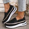 Fashion Women's Casual Sports Sneakers Comfortable Slip On Thick Sole Walking Shoes Woman Lightweight Non Slip Platform Running Shoes