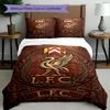 3pcs Duvet Cover Set (1*Duvet Cover + 2*Pillowcase, Without Core), Liverpool Football Club Print Bedding Set, Bedroom Decor, All‑Season, Birthday Gift