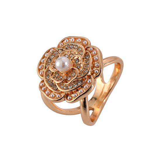 Flower Scarf Ring Clip for Women Rhinestone Floral Belt Scarf Buckle Faux Pearl
