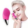 Silicone Electric Face Cleansing Brush Ultrasonic Wash Instrument Deep Pore Cleaning Facial Vibration Massage Relaxation Tool