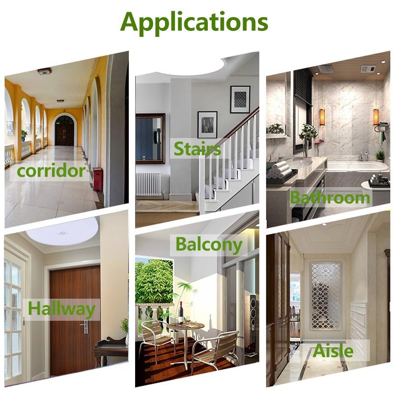 Светодиодные потолочные светильники с датчиком движения 15 Вт 20 Вт 30 Вт 40 Вт Smart PIR датчик движения Потолочные светильники для внутреннего освещения Лестничный коридор