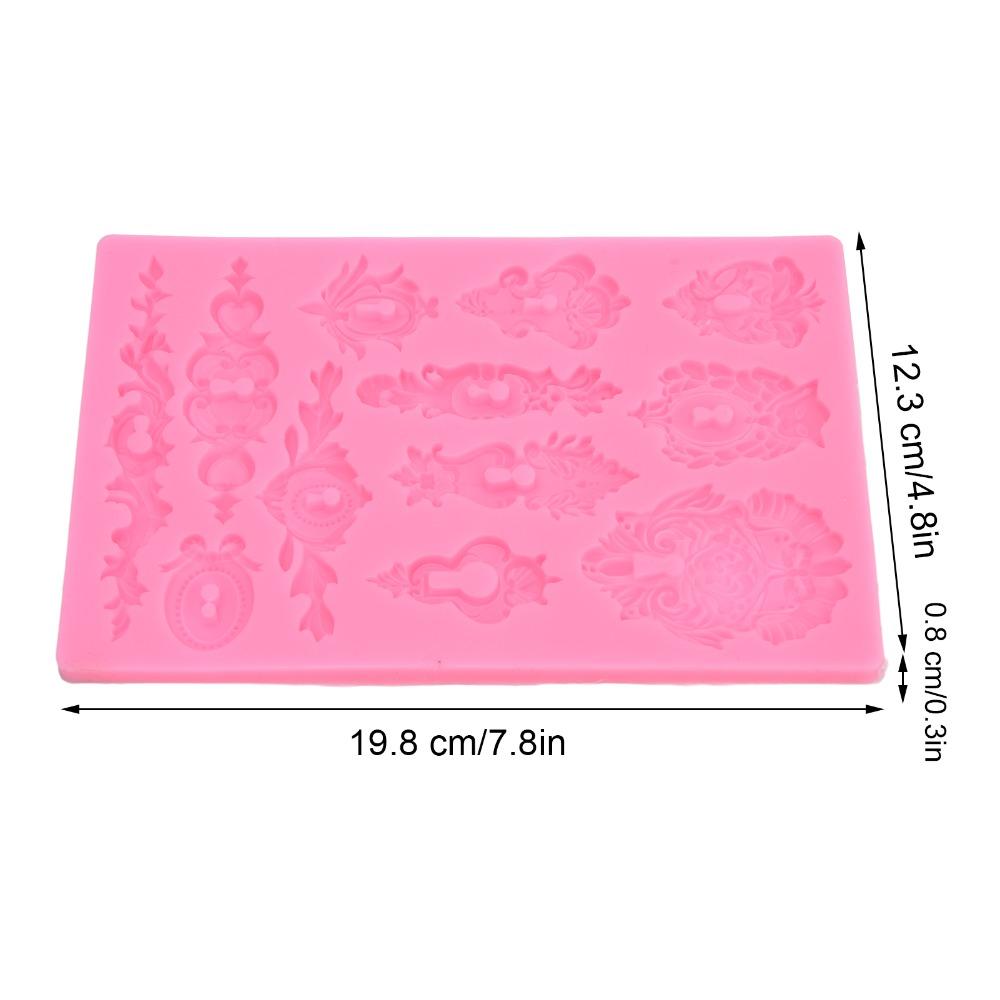 Relief 3D 3D Muffin Molds Pink Decorative Mold Reusable Ornament Mold Cake Decoration