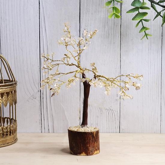 Хрустальное цитриновое дерево, 100 бусин M-Seal, фэн-шуй, камень, бонсай, денежное дерево для домашнего декора, новогодний подарок, рождественские экспонаты, статуэтка