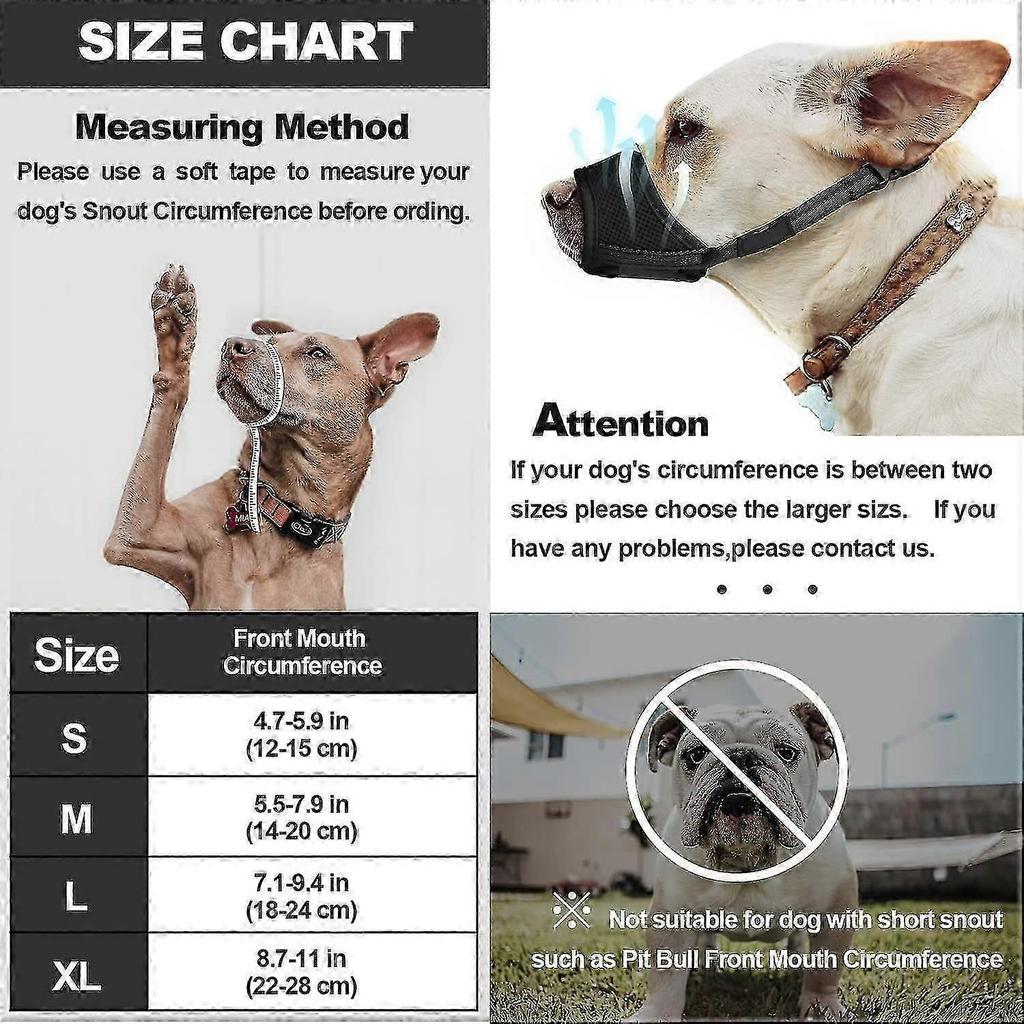 Dog Muzzle, Soft Nylon Anti-dropping Muzzle, Air Mesh Breathable Drinkable Dog Muzzle With Adjustable Loop