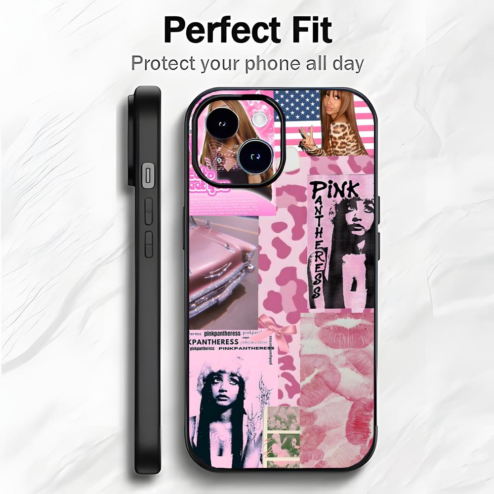 Крутой Поп Британская Певица P-Pink Pantheress Чехол для Телефона Чехол для Телефона Мягкая Упаковка Легкий Для iPhone17 16 15 14 13ProMax