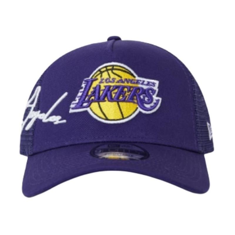 New Era New York Spring and Summer NBA Mesh Hat Lakers Embroidery Trend NE940 Cotton Polyester Fiber Baseball Cap Men and Women Same Style 14700331