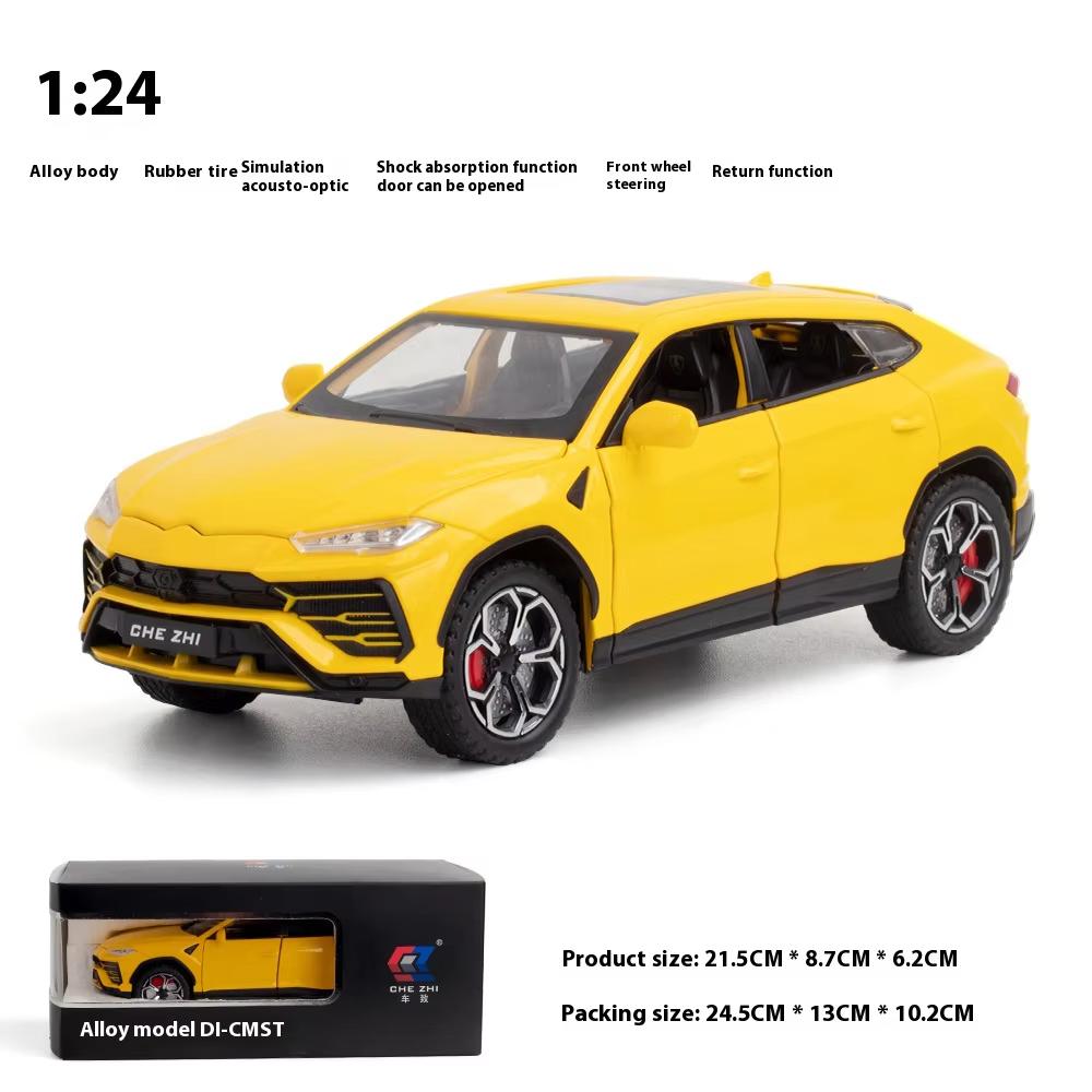 2026 Новый 1:24-дюймовая модель автомобиля URUS Bison из сплава, Крутой звук и свет, Изысканные настольные украшения, Лучшая коллекция для энтузиаста моделей автомобилей