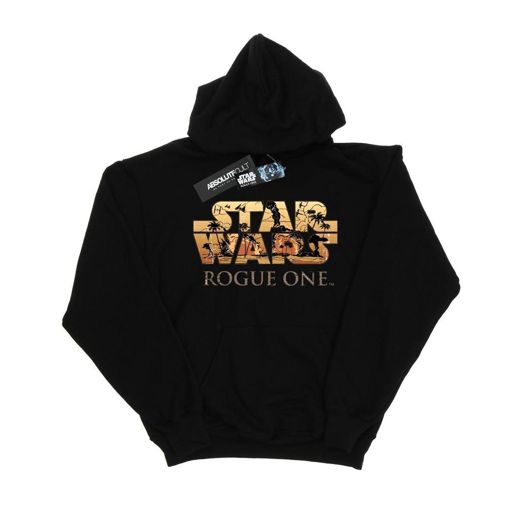 Star Wars Mens Rogue One Logo Scene Hoodie
