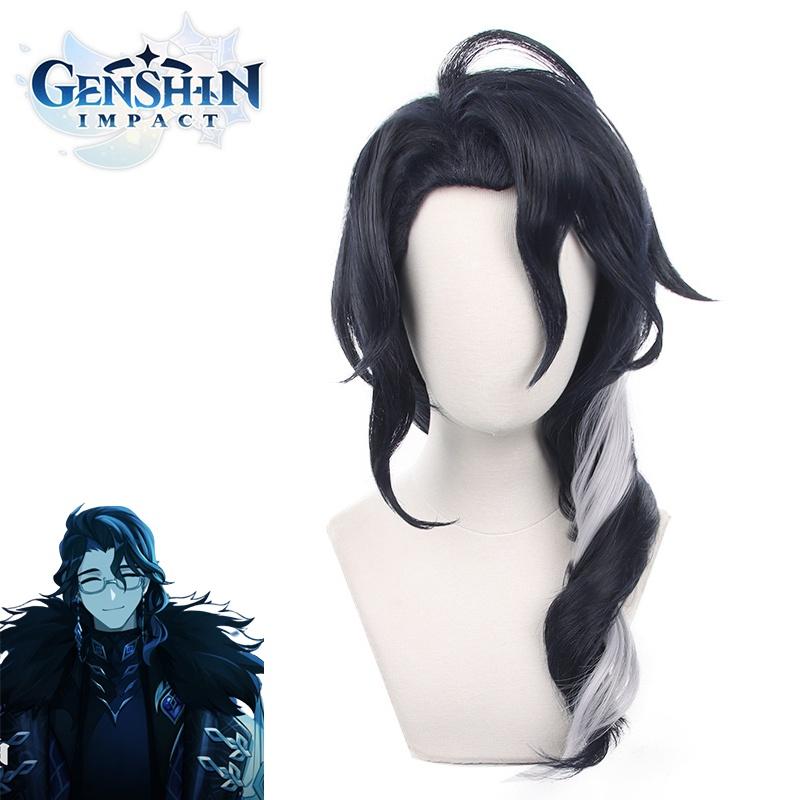 Genshin Impact Pantalone Cosplay Wig High Temperature Fiber 55cm/21.6in