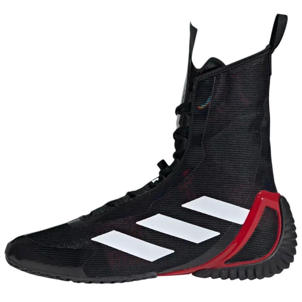 Adidas Speedex Сверхлегкие Удобные Нескользящие Прочные Тренировочные Кроссовки с Высоким Верхом Унисекс Тренировочные Кроссовки Черные Белые Красные IH2737