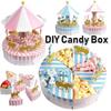 Карусельная коробка конфет для подарка на вечеринку, украшение на день рождения, праздничные украшения, свадебные сувениры и подарки