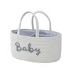 Cotton Rope Baby Nappy Organiser Portable Cosmetics Storage Durable Diaper Storage Bag  for Newborn