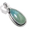 Подвеска из серебра 925 пробы с натуральным аквамарином, ручная работа, 2,44 дюйма, w7k81