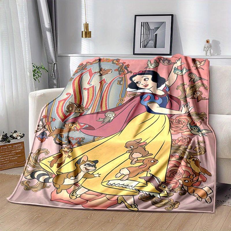1pc, Snow White's Enchanted Forest Home Decor Blanket: A Cozy Flannel Throw for Your Bedroom, Living Room, or Outdoor, Sofa Blanket, Travel Cover