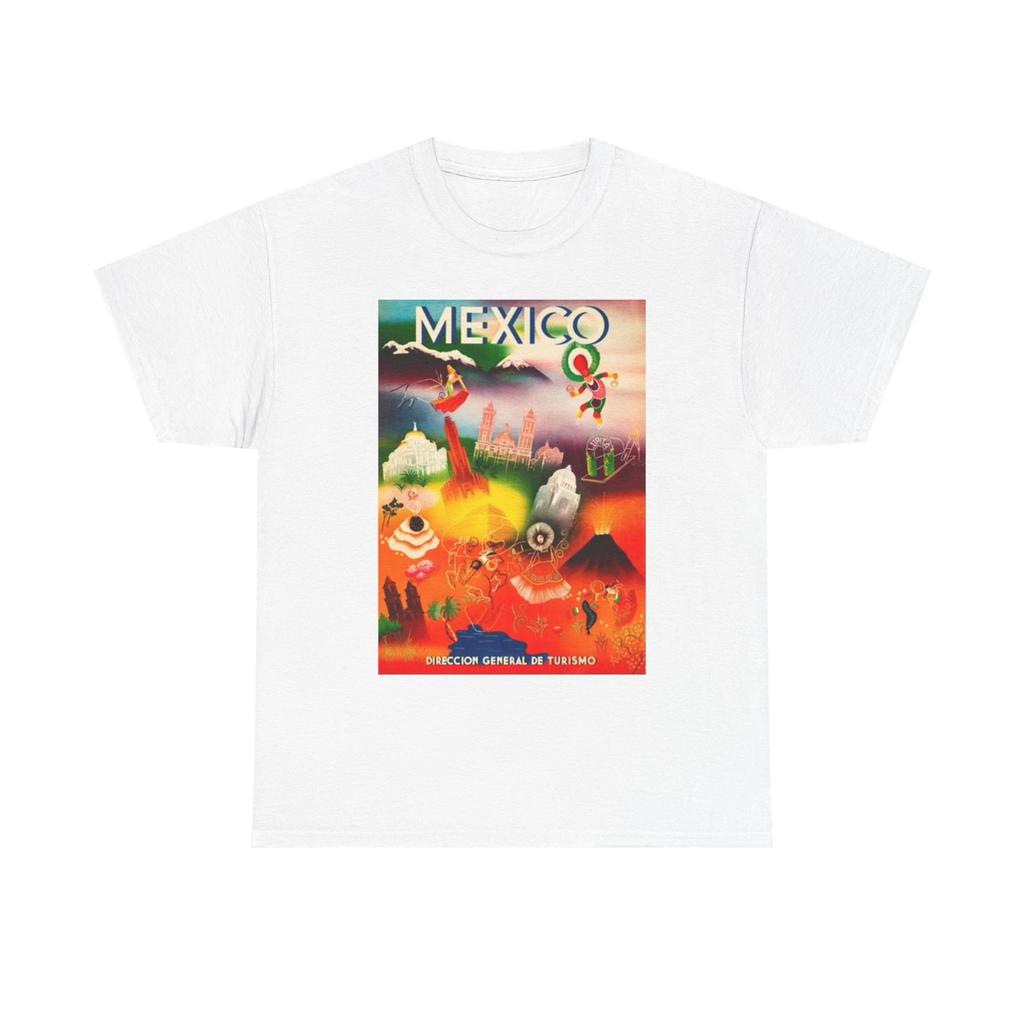 Men's and Women's T-shirts Mexico Art Graphic