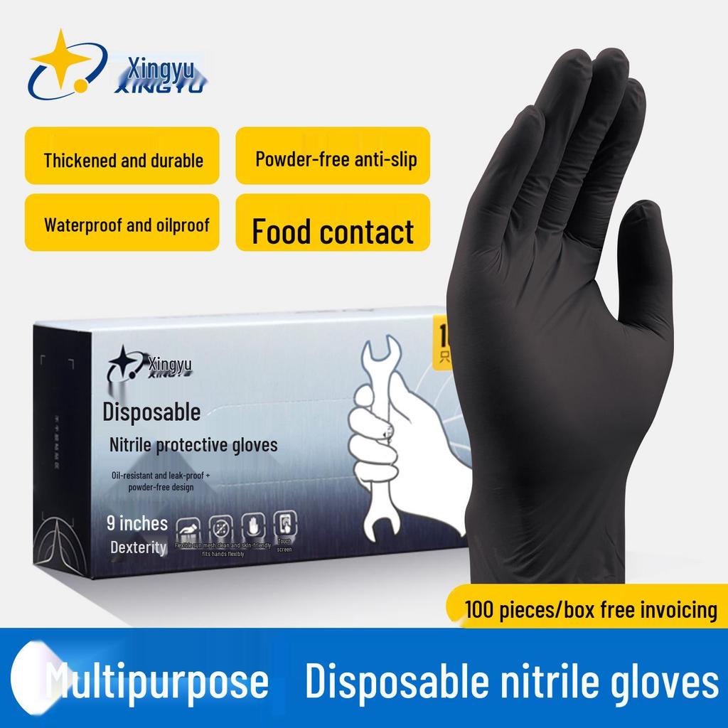 Star Universe FJ3500 Extra Long Durable Nitrile Gloves for Dishwashing, Household Chores, and Food Contact