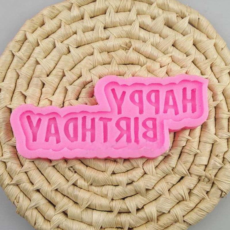 С ДНЕМ РОЖДЕНИЯ силиконовая форма для торта, инструменты для украшения торта из помадки, форма для вставки шоколада, форма для мастики, форма для мастики