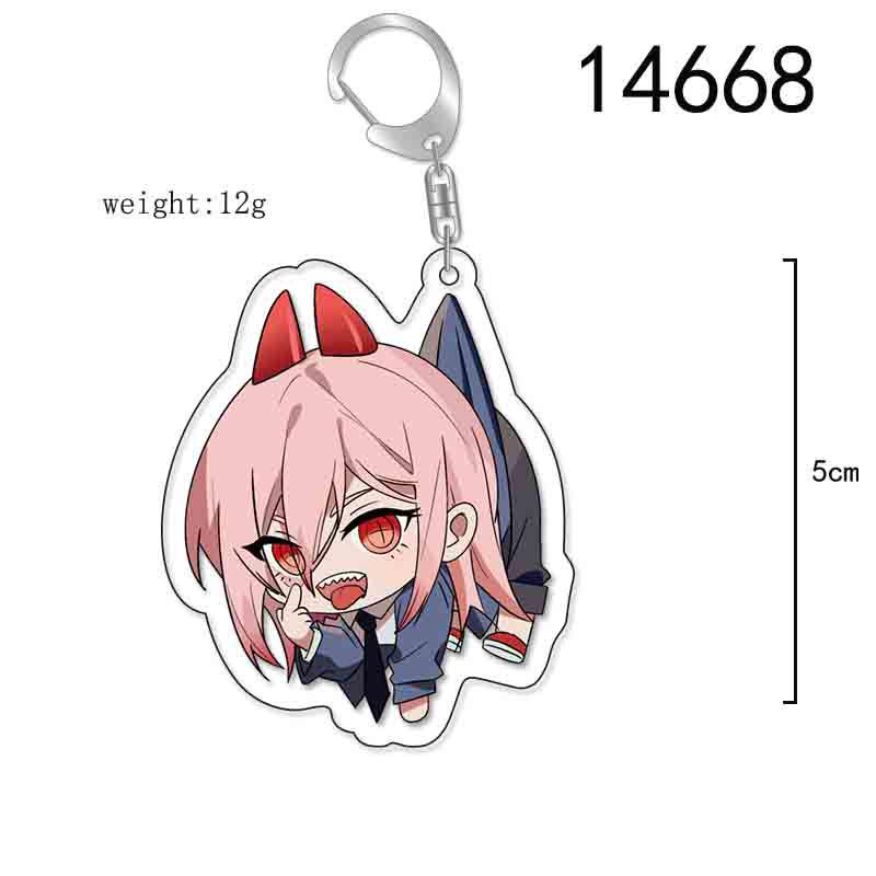 Chainsaw Man Pochita Acrylic Keychain Anime Figure