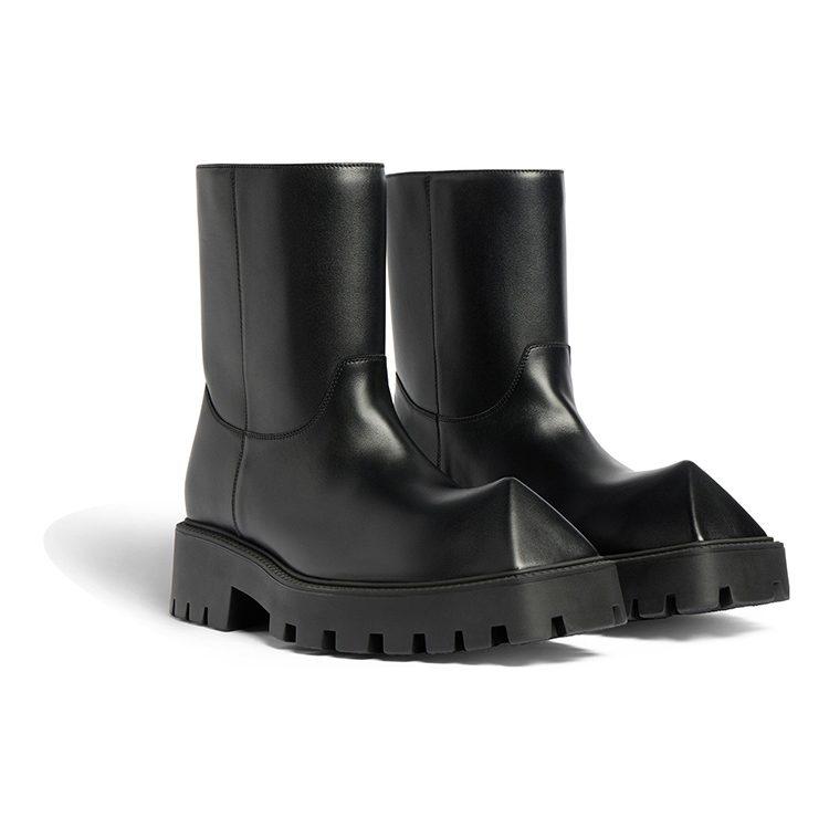 Balenciaga Ботильоны Rhino 'Черная гладкая телячья кожа' Женские 763684WBB501000