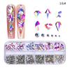 12 Grids/Box Crystal Nail Art Rhinestones Glass SS4-SS16 Shiny Flatback Diamond Gems DIY Nail Supplies Accessoires Ongles