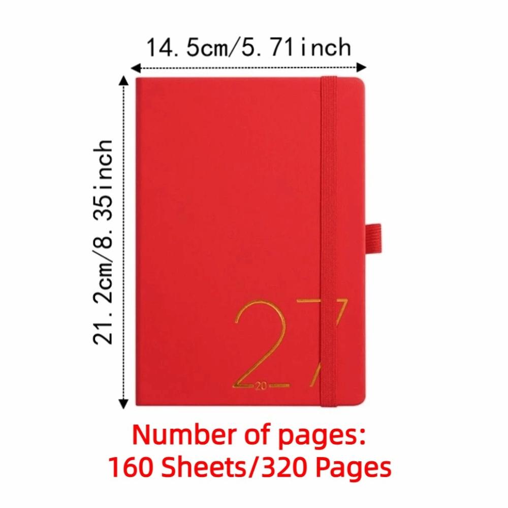 English A5 Agenda Planning Notebook Wear-resistant To-do List Notebook Business