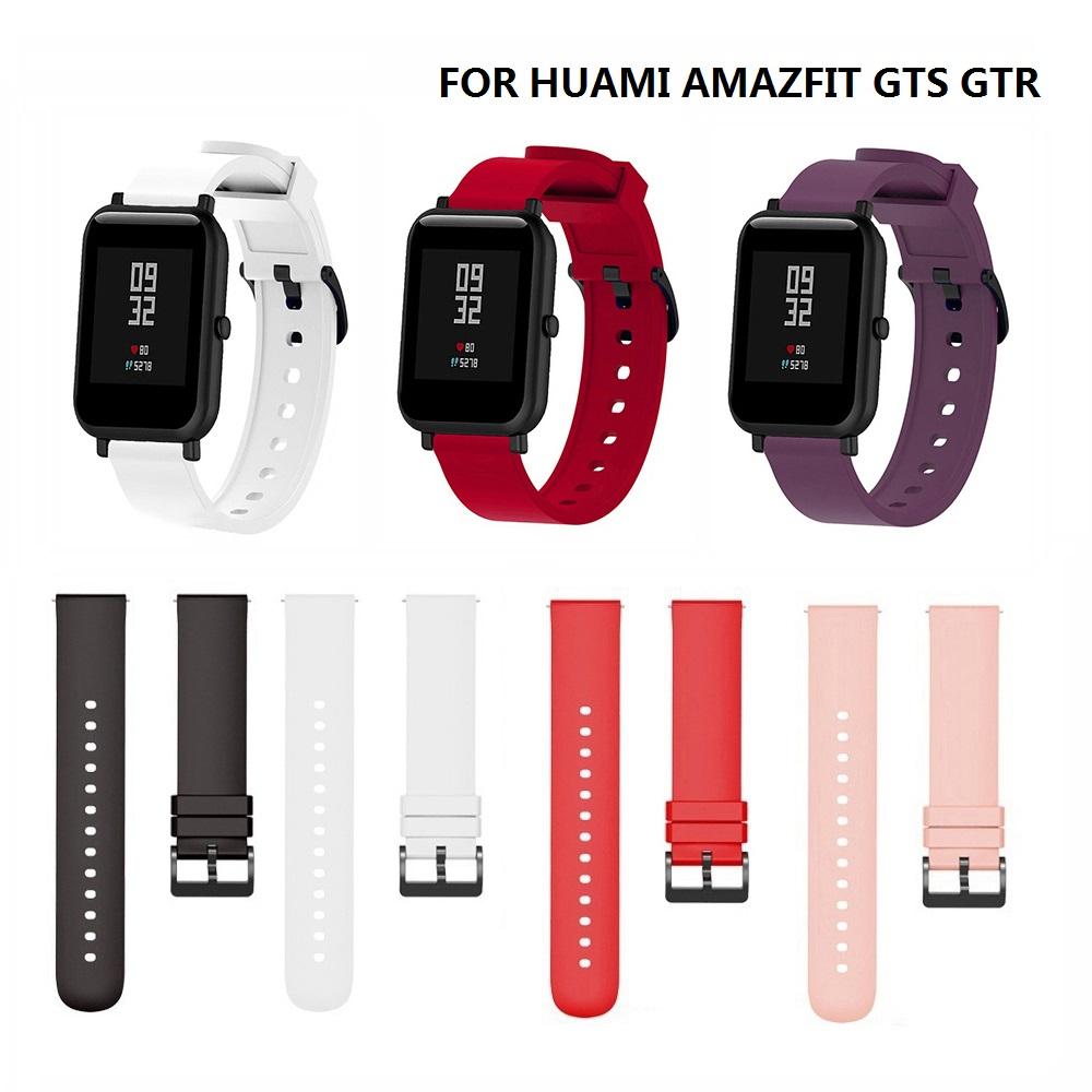 20mm Silicone Wrist Strap For Xiaomi Huami Amazfit GTS GTS 2 GTR 42MM Smart Watch Replacement Band Bracelet Watch Strap