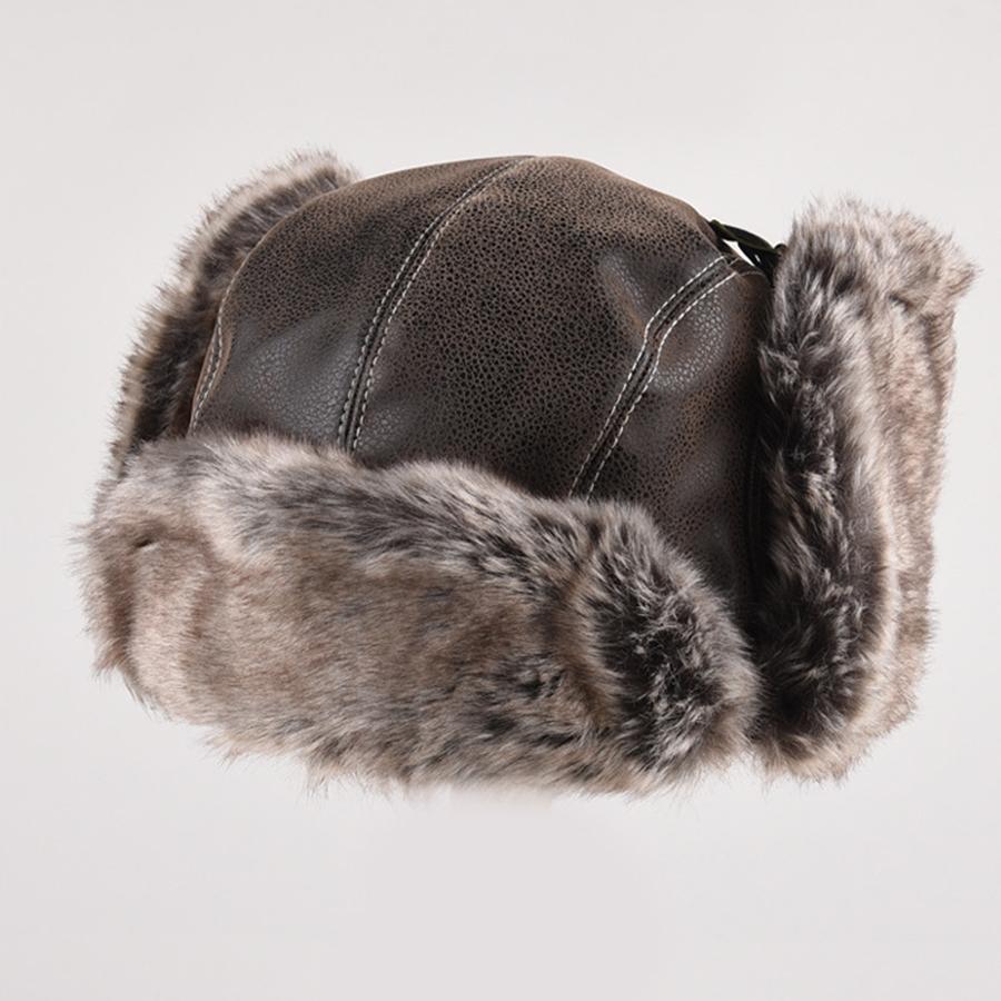 Зимняя шапка-бомбер для мужчин и женщин, пилот, авиатор, шапка-ушанка, уличное мотоциклетное ветрозащитное теплое искусственное меховое ушаночник