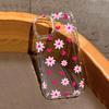 Pink Flowers Heart Print Clear Phone Case For iPhone 16 Cases iPhone 15 14 13 12 11 Pro Max 16E XS X XR 7 8 Plus 16 Soft Cover