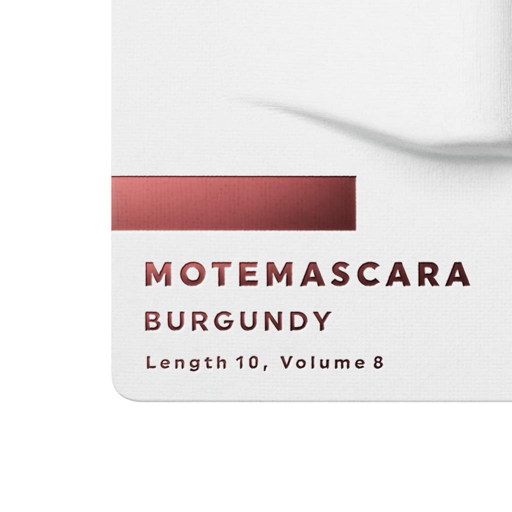 UZU BY FLOWFUSHI Mote Mascara Color Mascara for Eyelash Removes with Warm Hypoallergenic [Burgundy] Care, Water-Resistant, Water, Alcohol-Free,