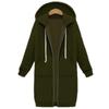 Coat Sweatshirt Outwear Winter Keep Warm Casual Hoodies Jacket Coat Long Zipper Women