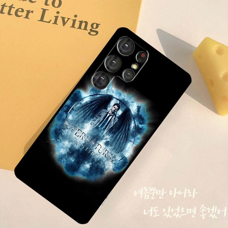 Supernatural Castiel Angel Phone Case For Samsung Galaxy S25 Ultra S9 S10 S20 S22 S21 S23 Plus S24 FE Back Cover Shell