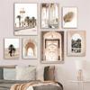 Desert Tree Poster Morocco Door Prints Canvas Painting Architecture Wall Art Landscape Posters Nordic Wall Pictures Home Decor