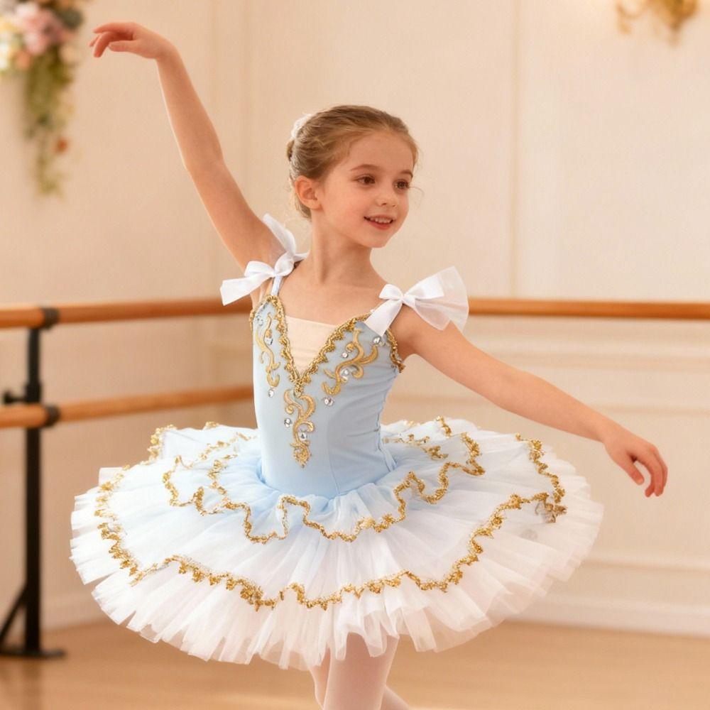 Fashion Sequin Ballet Dress Puffy Modern Ballet Tutu Party Dress Princess Dress Children